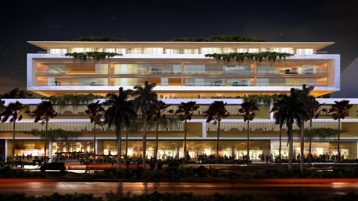 This rendering shows what Deco Capital Group’s mixed-use building in Sunset Harbour would have looked like. Deco Capital withdrew a request for a height increase after opposition from nearby Beach Towing and neighboring residents.