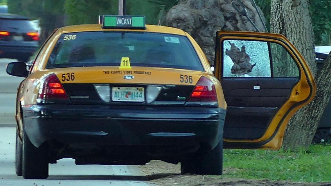 
Shots were fired into a taxi cab just north of 3700 Pine Tree Dr. sending several people to the hospital on Monday.
