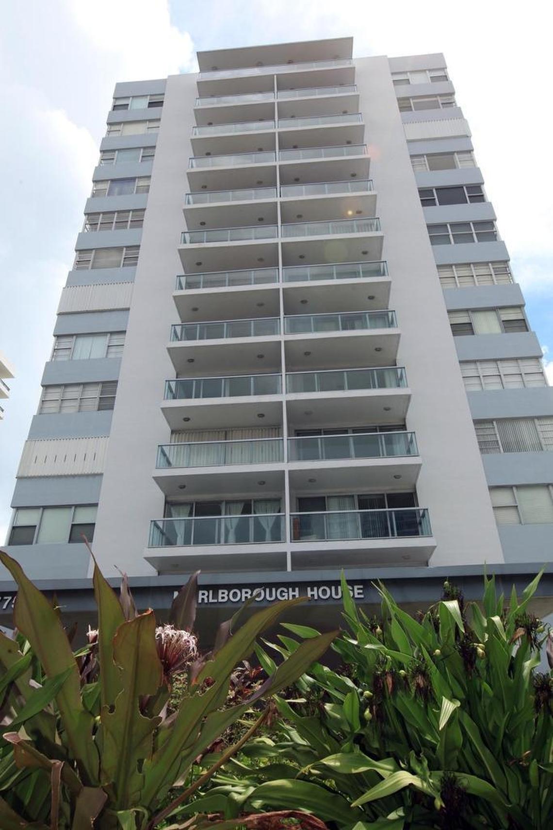 Marlborough House, located at 5775 Collins Ave., is a 12-story building with 107 units that is oriented so that the building has a thin profile from the street, creating view corridors and breezeways.