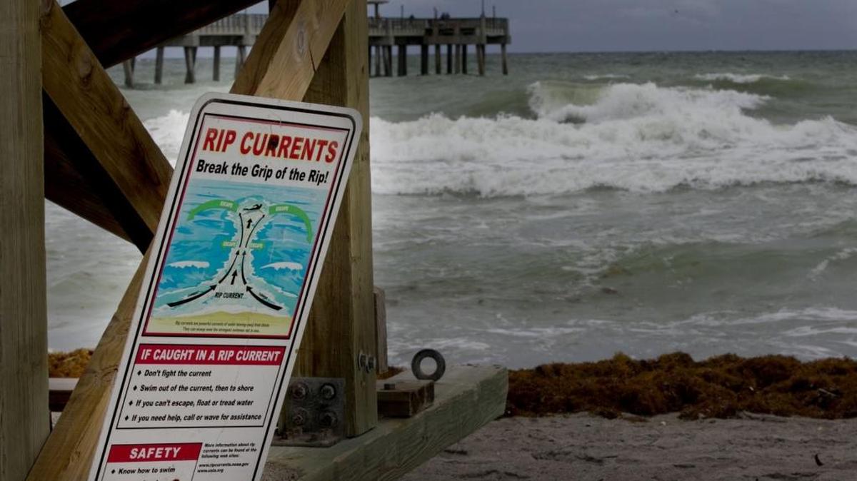Rip currents warning