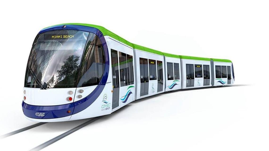 Rendering of Connect Miami Beach’s streetcar