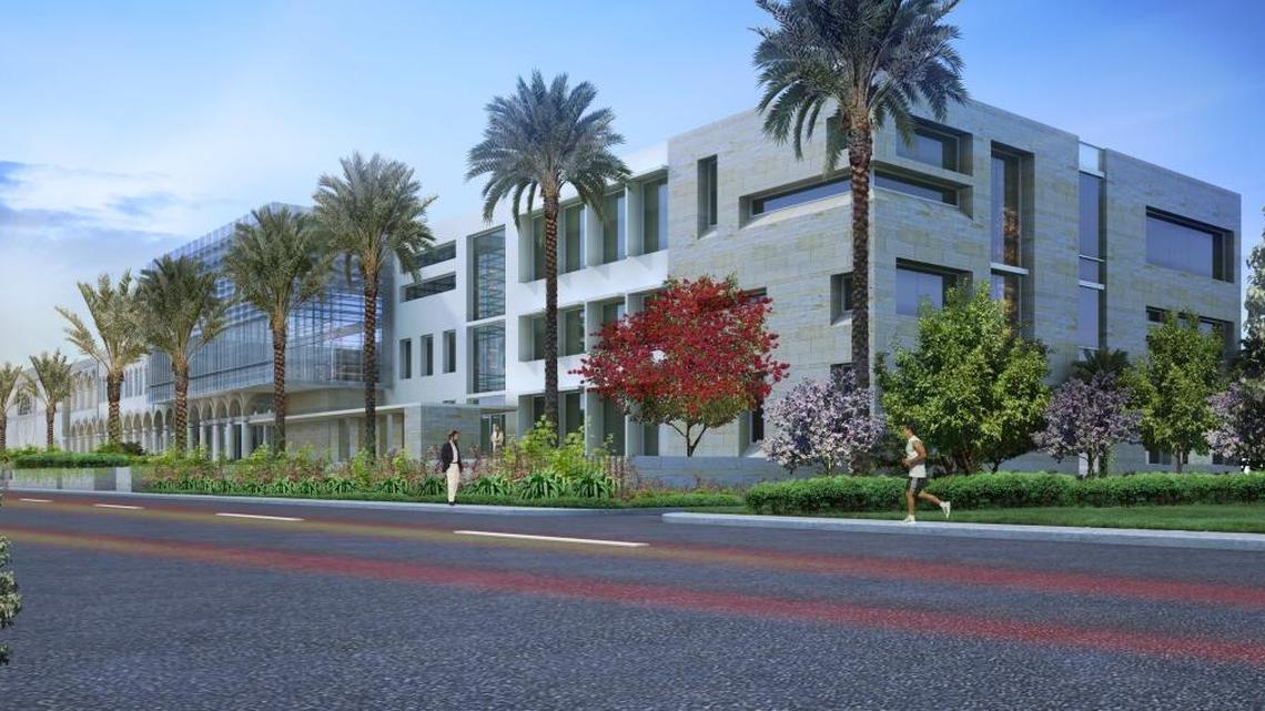 A rendering of the future expansion of the Shul of Bal Harbour, 9540 Collins Ave.