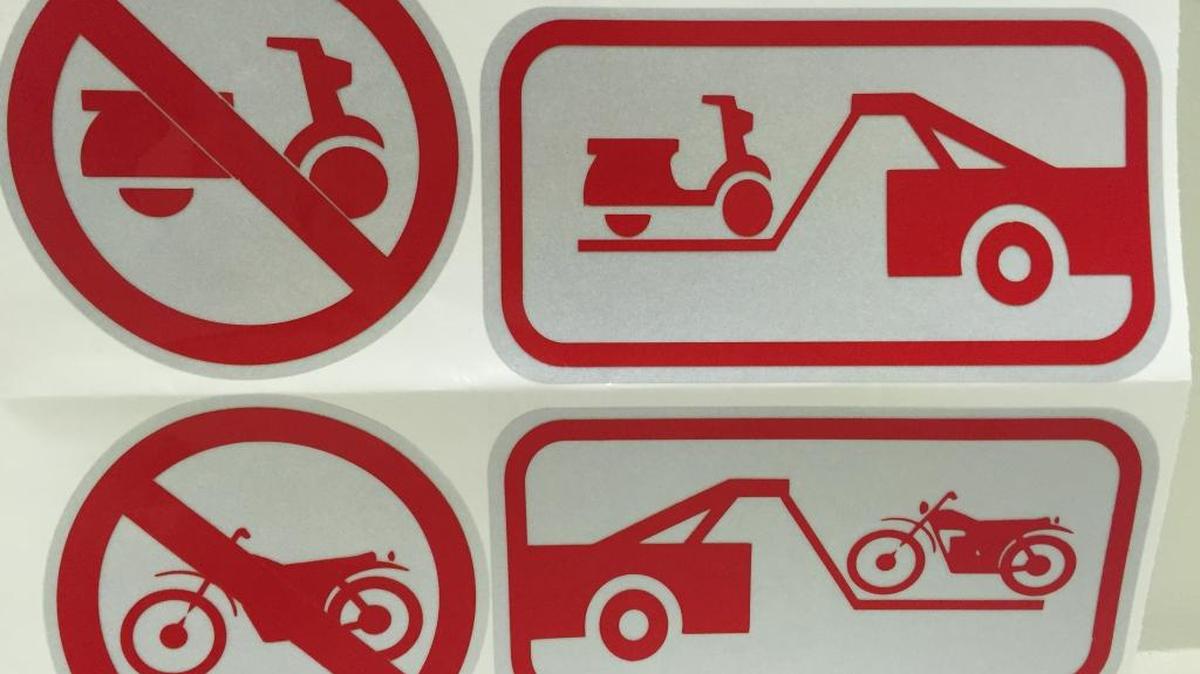 These decals will be placed on wheel stops in the multi-family neighborhoods on Normandy Isle in Miami Beach.
