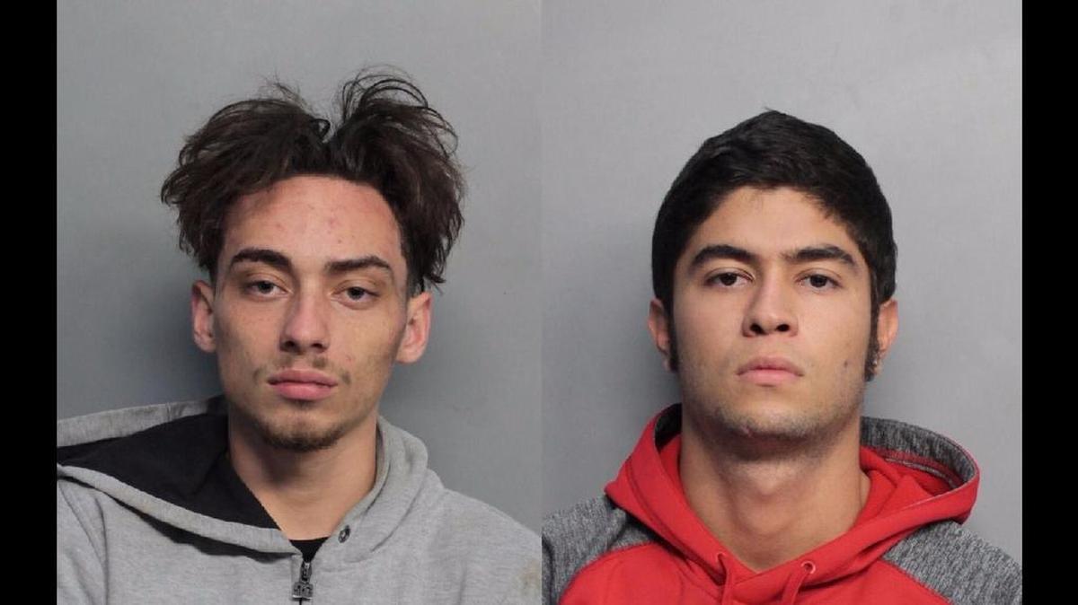 Austin Fernandez and Juan Mena were two of the suspects arrested for armed carjacking in Miami Beach Tuesday night.
