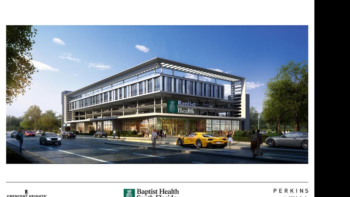 
This rendering shows the proposed Baptist Health urgent care center for 709 Alton Rd. in Miami Beach.
