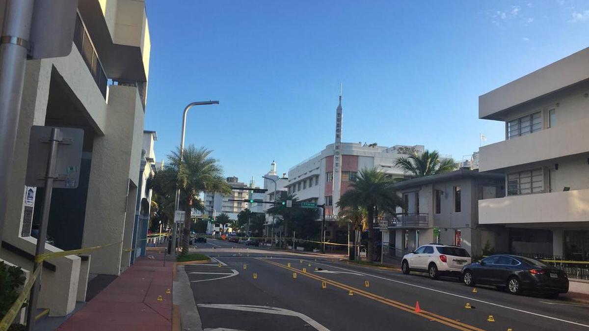
Miami Beach police have marked off the scene of a deadly hit and run accident at Collins Avenue and 11th Street. A man crossing the street died. Cops are looking for the driver, who took off running.

