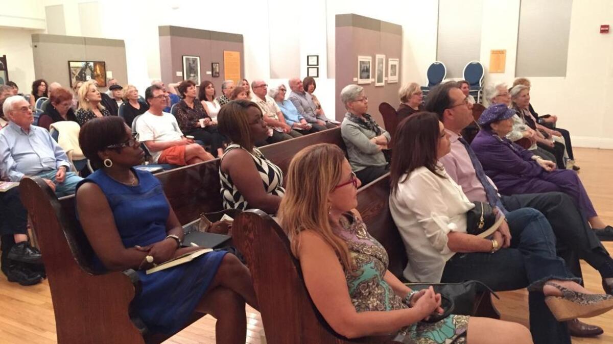 Residents attended a discussion with author Thane Rosenbaum on his comic novel ‘How Sweet It Is!’ at a kickoff event for the One Book, One City program.