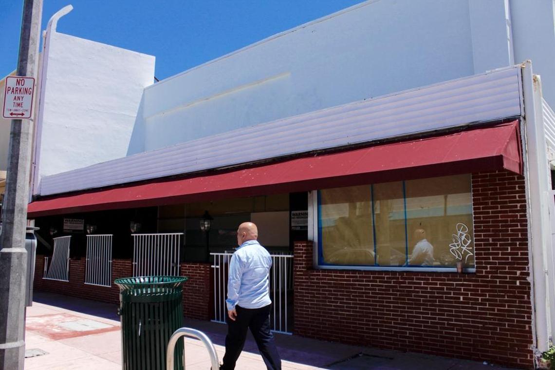 The building at 7433 Collins Ave., now shuttered, used to be home to Curry’s Restaurant. The facade has been altered through the years, masking the late-era Deco face of the building, which was build in 1938 and designed by John and Coulton Skinner.