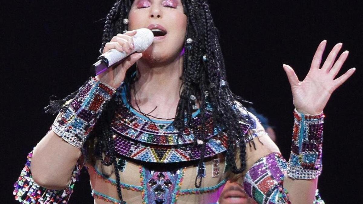 Cher performs at the Amway Center in Orlando in 2014.