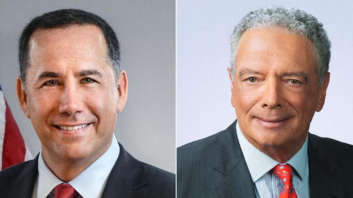 Philip Levine, left, and David Wieder.