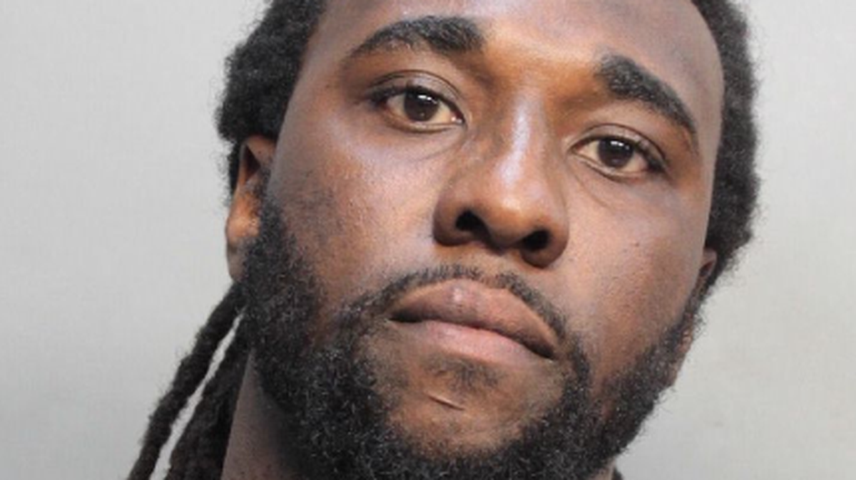 Haneef Young’s mugshot after his arrest by Miami Beach. He is accused of firing five shots at a man from his car on Miami Beach’s 12th Street Saturday evening.