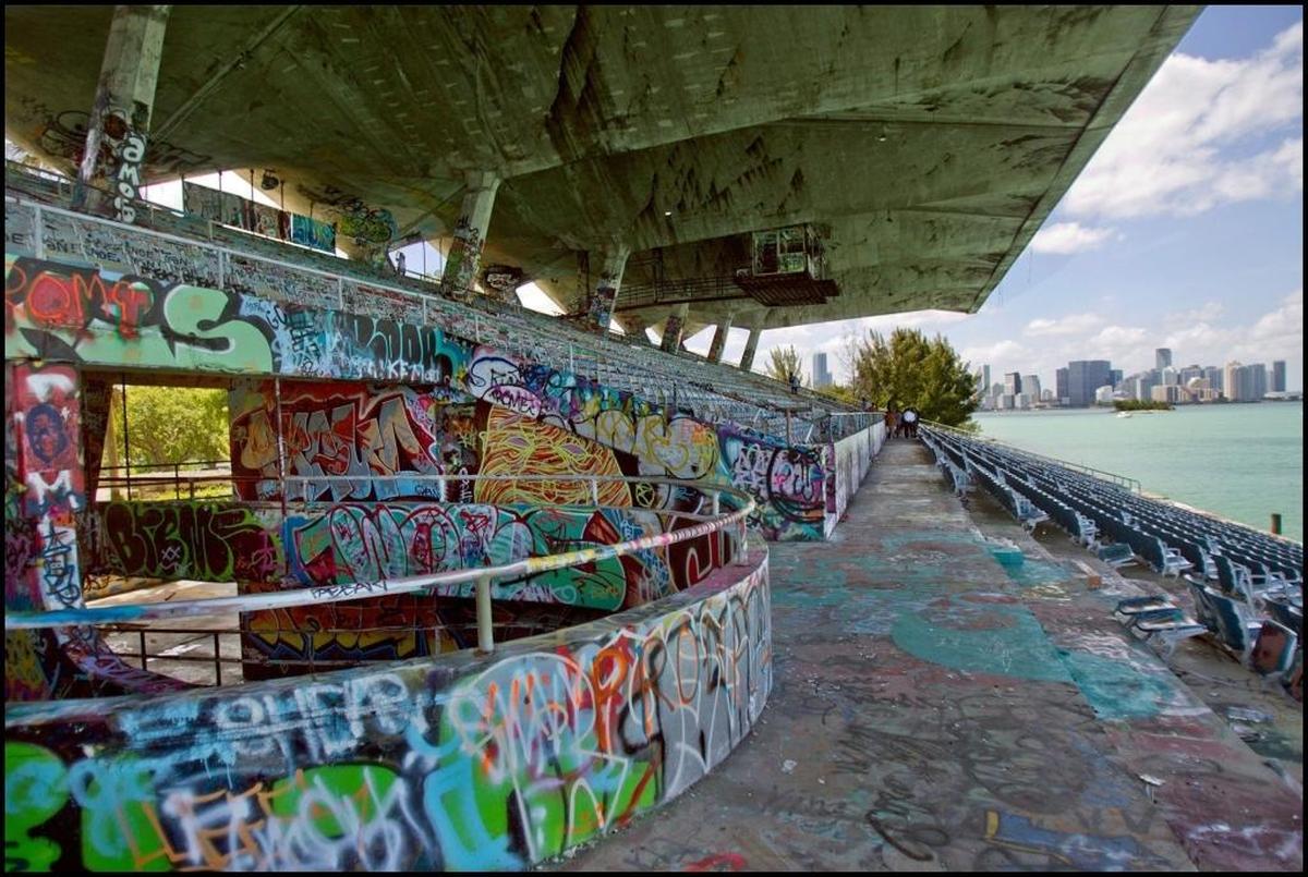 A plan to restore Miami Marine Stadium, shown in 2013, could be affected by changes to the historic tax credit program passed by Congress on Wednesday.