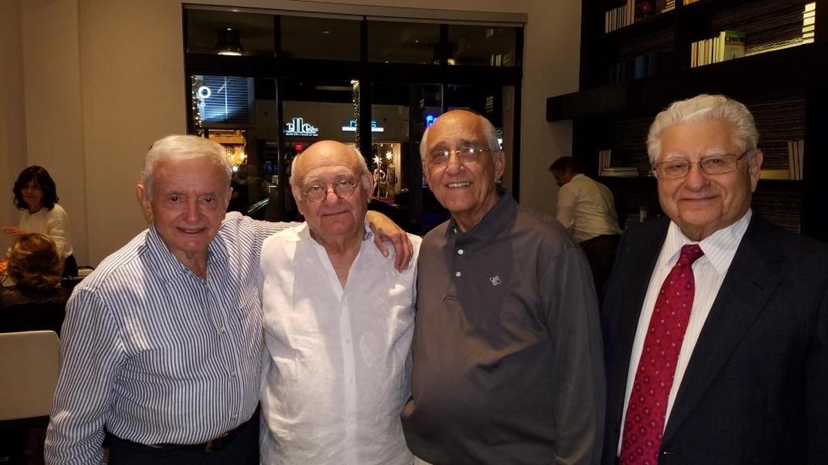 From left, Miami Beach lawyers Robert Grover, Marvin Weinstein, Norman Ciment and Sherwin Stauber recently celebrated 53 years of accomplishments.