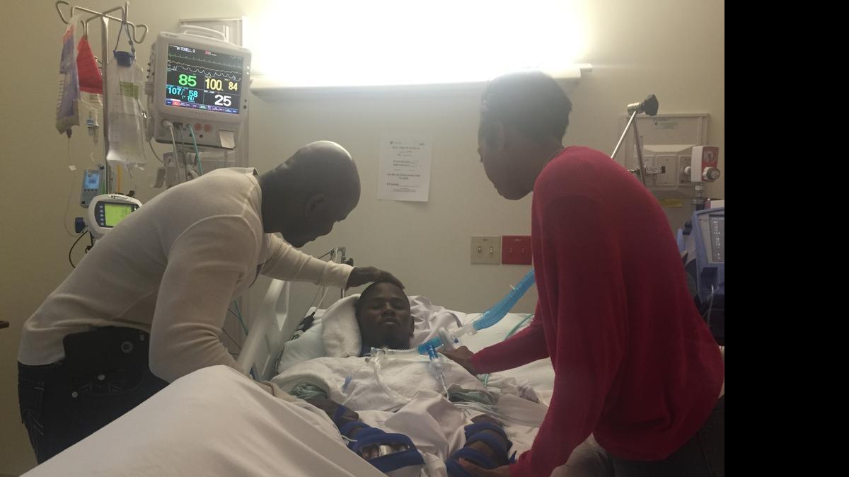 
Christopher and Shantell Mitchell have been by their son Dwayne Mitchell’s side since the 18-year-old slipped into a coma after rare heart condition caused him to slip into a coma.
