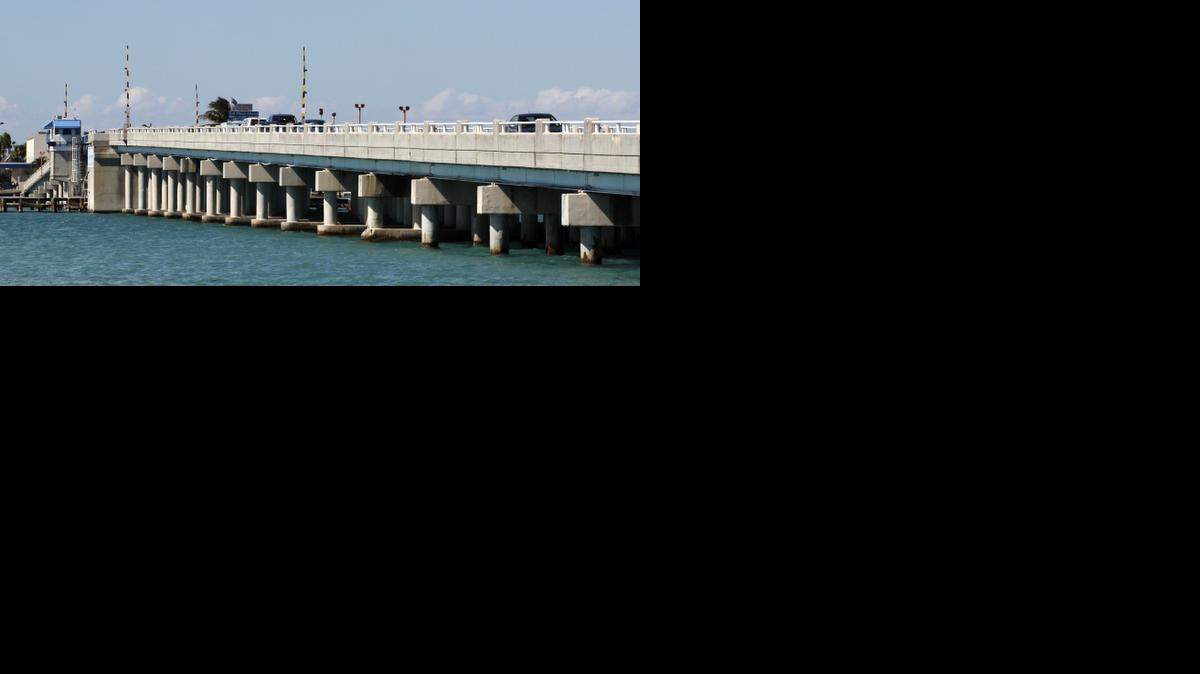 
The Broad Causeway bridge at the eastern end of the causeway (on the Bay Harbor Islands town side), which was rated as structurally deficient in 2013. Bay Harbor Islands approved a $11.5 million-dollar project to repair the causeway Monday. 

