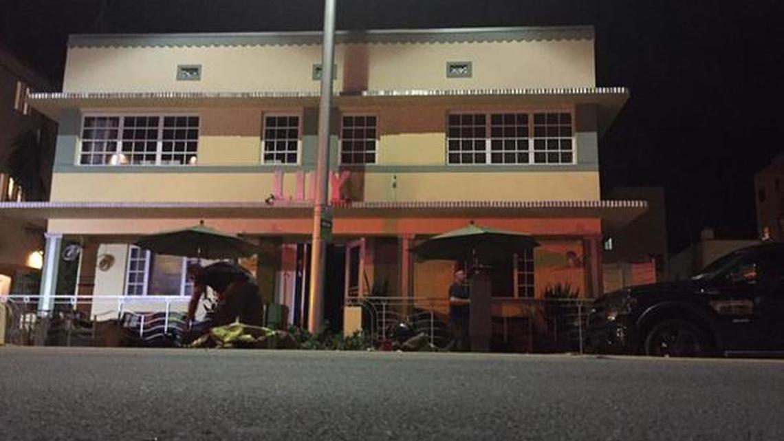 
Fire broke out in a storage room Sept. 16, 2015, at the nine-room Lily Leon Hotel at 835 Collins Ave., Miami Beach.
