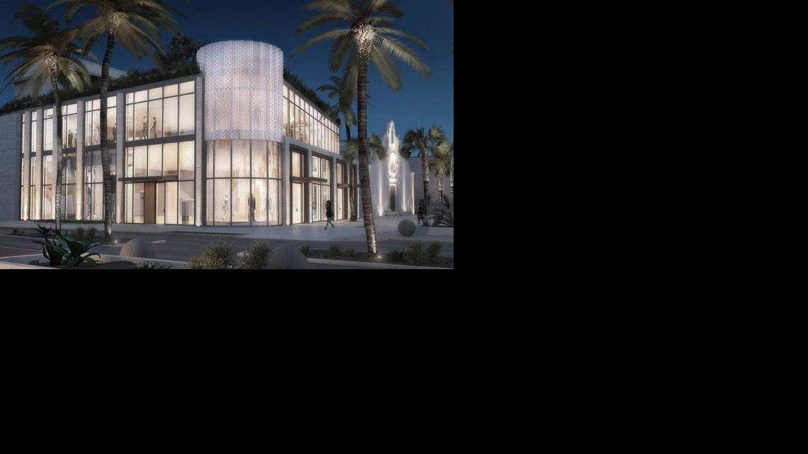 
Proposed project by Tristar Capital in the courtyard of the Miami Beach Community Church.
