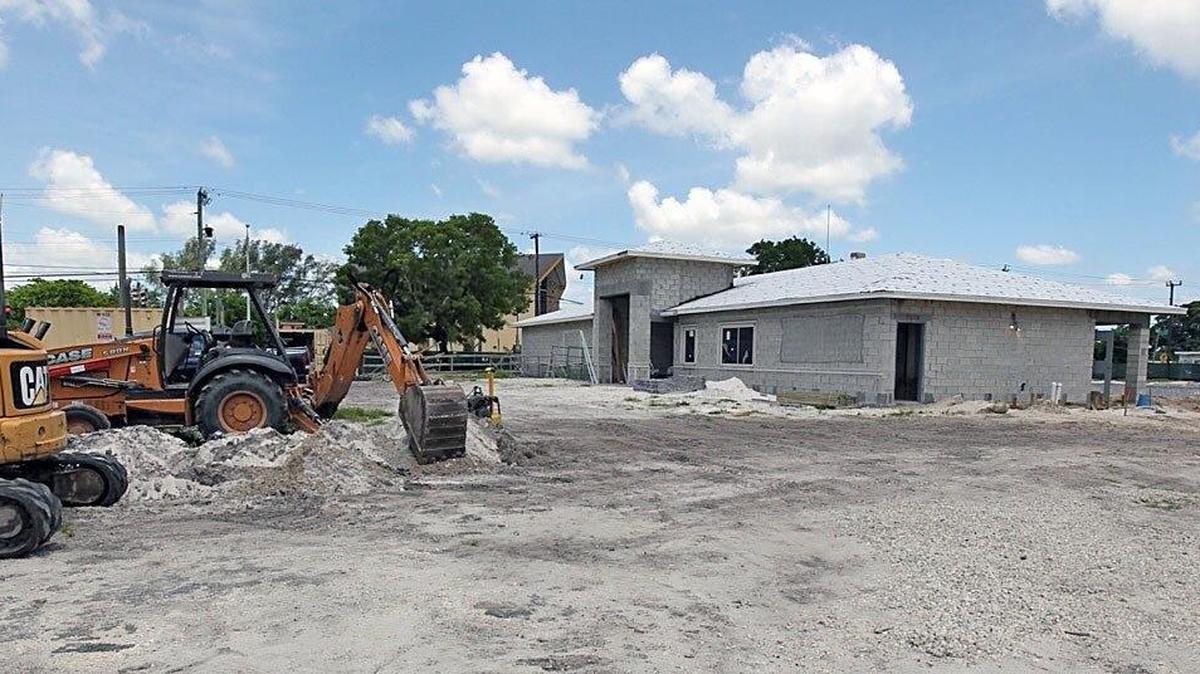 This is how the pool house at Bunche Park was progressing as of June 22, 2017.