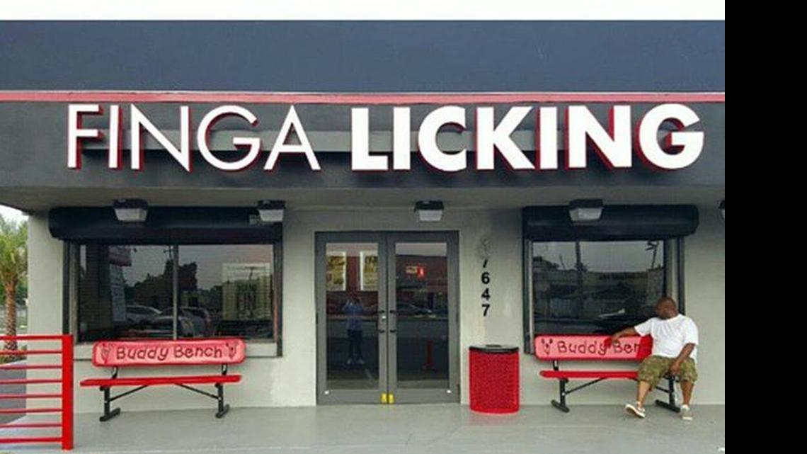 
Outside the new Miami Finga Licking location in Miami Gardens, 17467 NW 27th Ave. The restaurant will have its grand opening this Friday.
