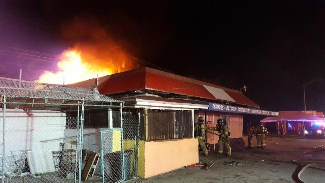 Miami-Dade Fire Rescue arrived at the La Romana Café and found flames and smoke early Thursday morning.