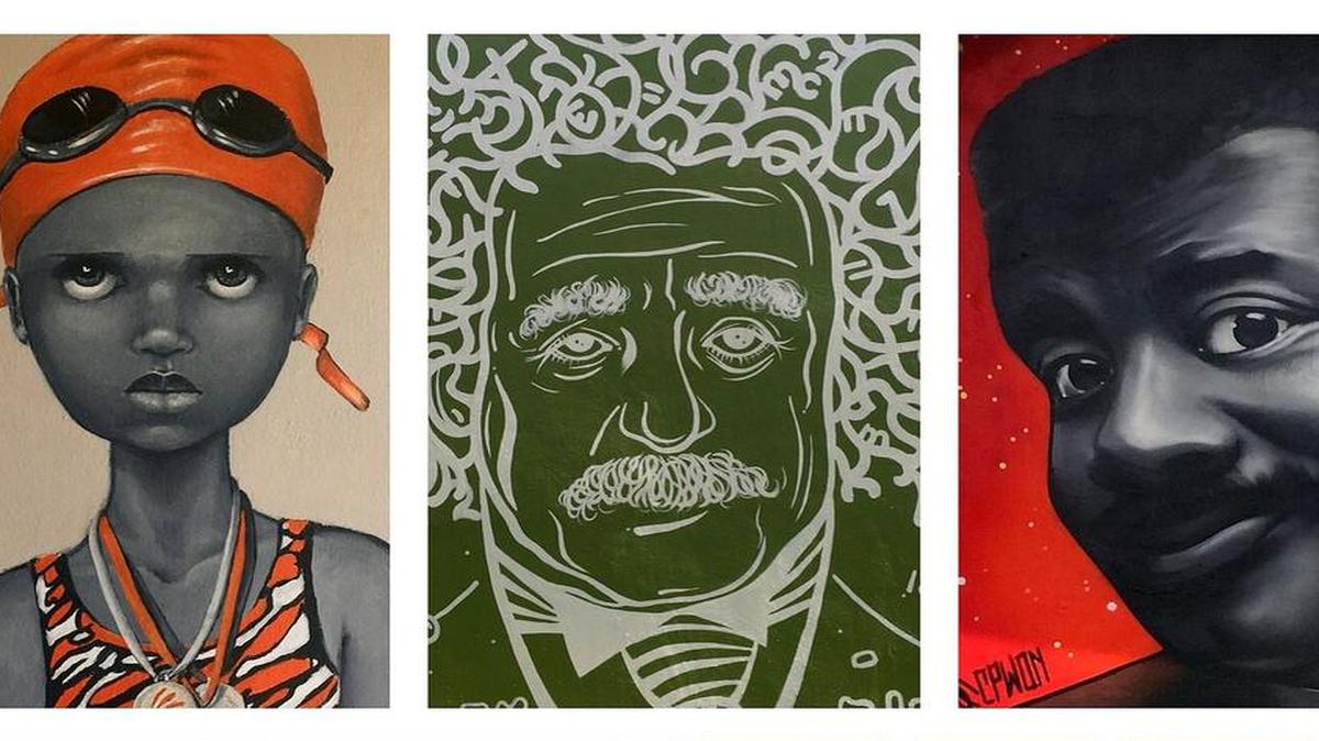 
Pictured are some samples of more than 30 murals painted by street artists: “Little Winner” by Monique Lassooiji, upper left; “Creativity is intelligence having Fun” by Tee Pop, upper center; “Neil deGrasse Tyson” by Claudio Picasso; and “Carol City Middle School” by Jai Artistry on the bottom. On Sept. 14, Carol City Middle School unveiled its mural project to beautify the campus and instill pride in the students and residents of Miami Gardens. The famed street artist, Hec One Love, curated the project.
