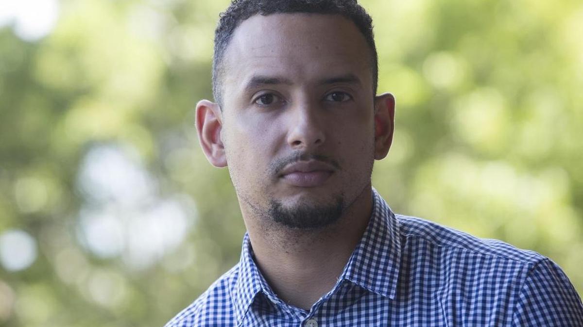 Ray Bueno, 28, speaks about how as a former Marine, he returned from two combat tours to give financial advice on a popular YouTube channel in Miami Gardens on Monday, Aug. 7, 2017.