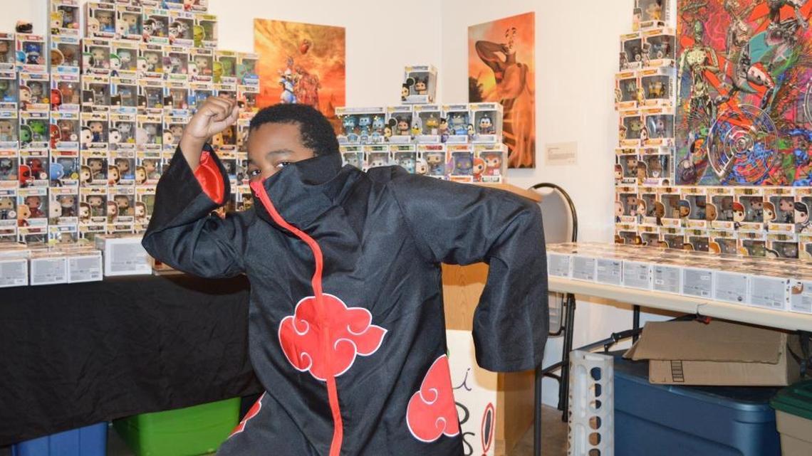Jabez Tooks strikes a pose in his favorite anime costume at The ARC, Arts & Recreation Center in Opa-locka on Dec. 29.
