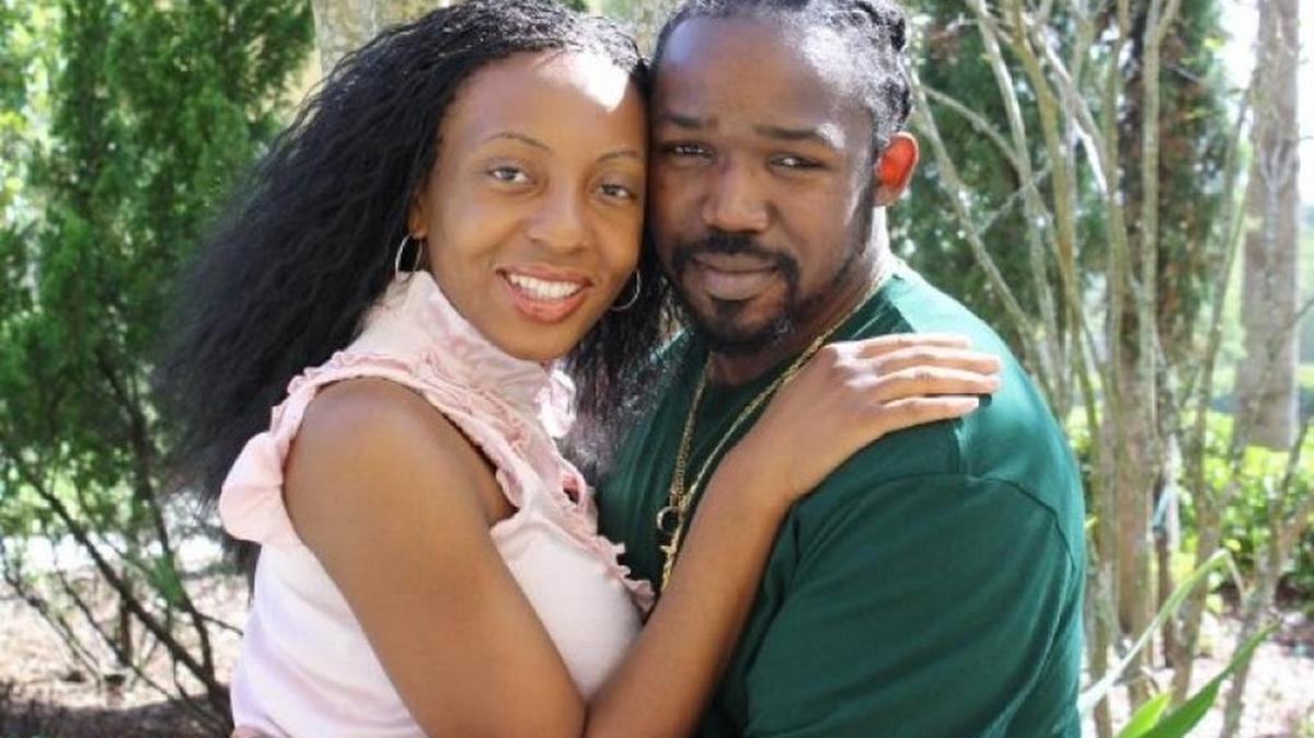 Ben Pierre, 38, (right) was killed by a stray bullet while working in his American Fasteners Corp van.