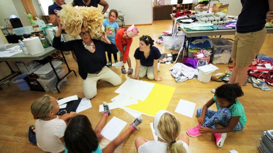 Junk to Funk camp: Girls make runway fashion out of recycled materials