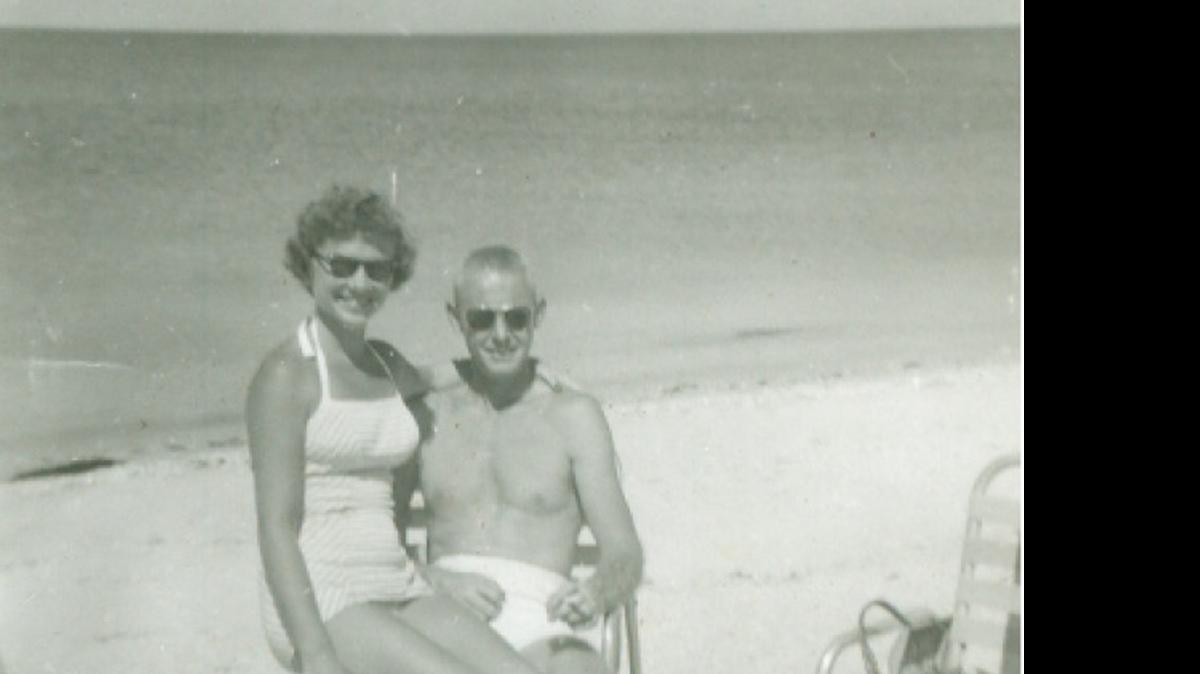 
Helene and Richard Welsh at the Key Biscayne Beach Club in 1953. 
