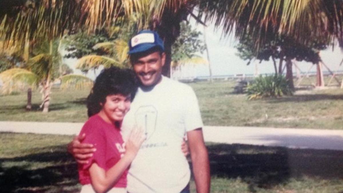 
Elaine Rampersaud and her husband Neville in 1986. 
