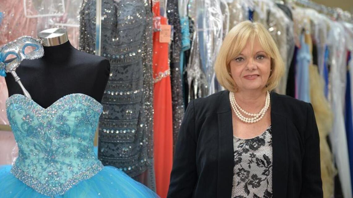 Bridal shop owner specializes in helping teen girls dress for their quinces
