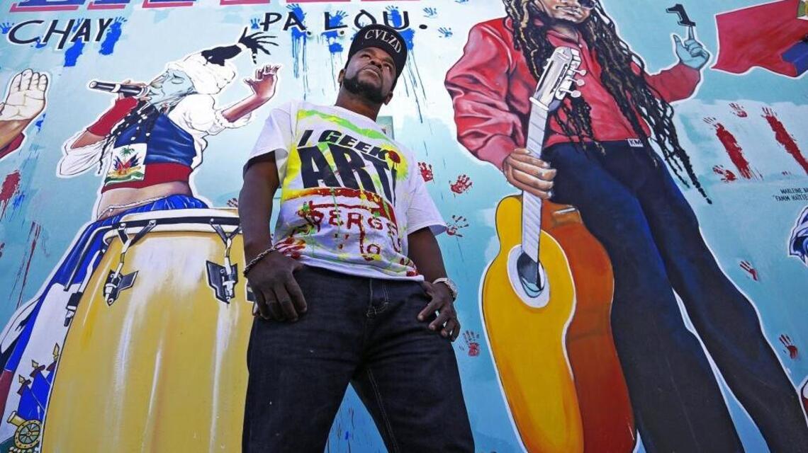 Muralist paints inspiring, colorful scenes in Little Haiti