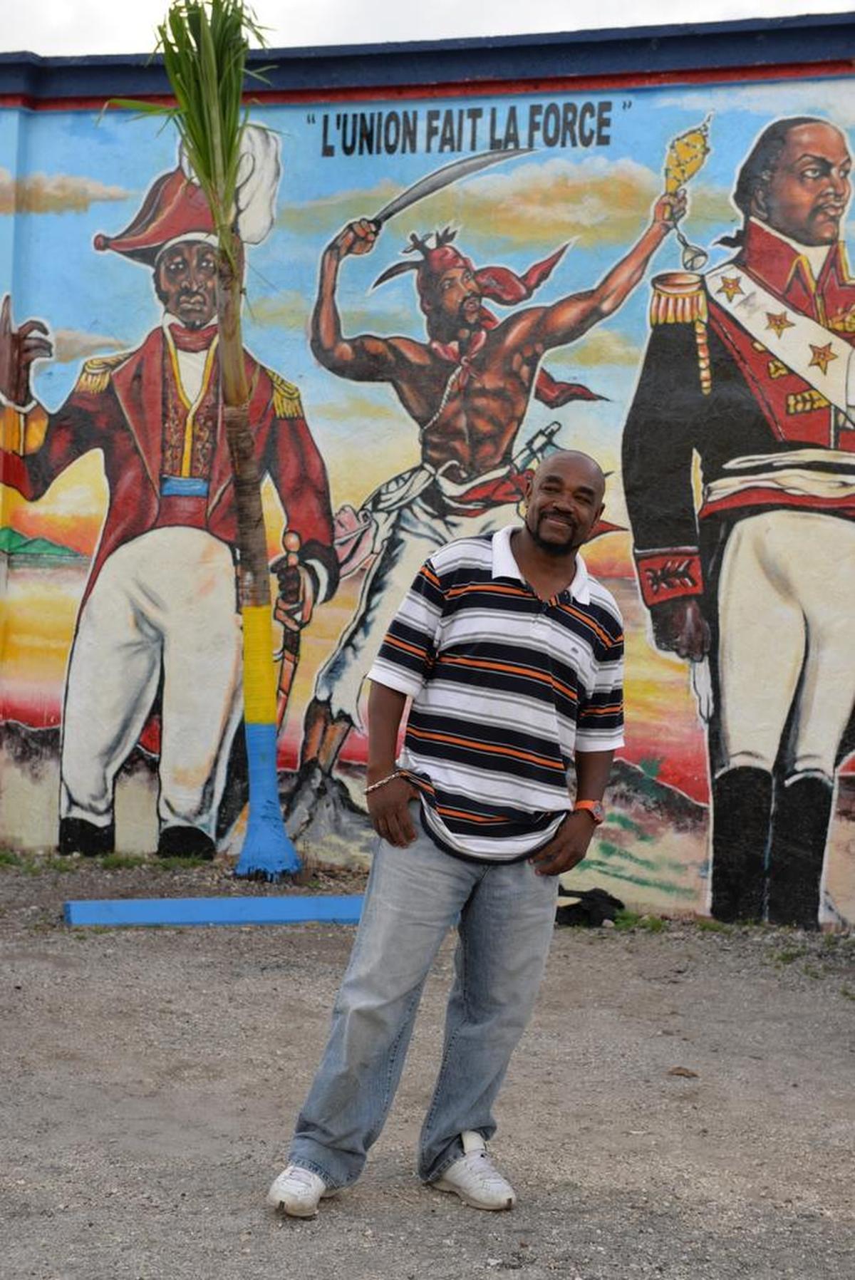 ‘I hope my artwork will stay forever in Little Haiti and represent Haiti to the fullest,’ says Haitian-American artist Serge Toussaint.