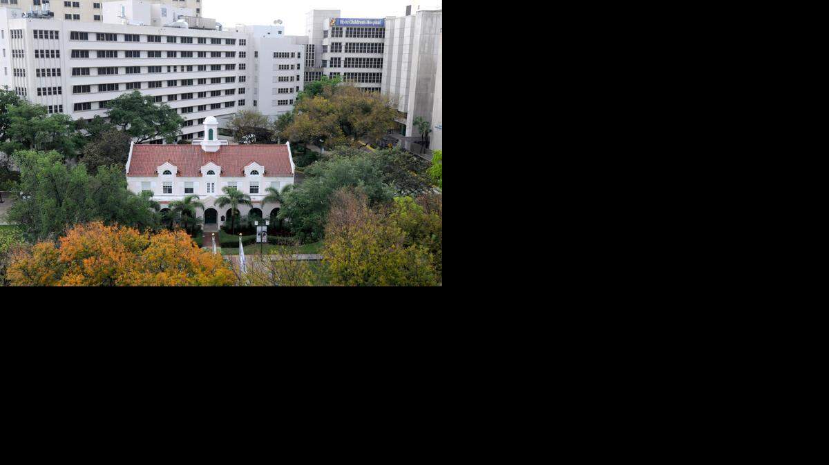 
In the center of the many Jackson Memorial buildings sits the Alamo, the original Miami Hospital. 
