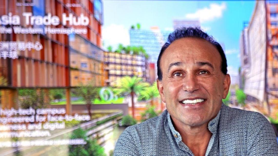 Moishe Mana, who owns a huge chunk of Wynwood and downtown Miami’s Flagler Street, is photographed at his Wynwood office on November 2, 2017.