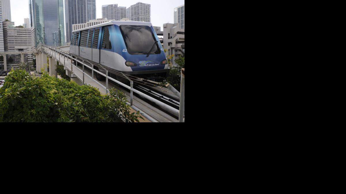 
Metromover offers free rides thanks to a transit sales tax in Miami-Dade County. 
