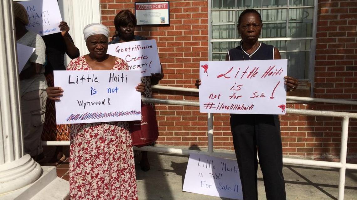 Little Haiti residents say investors and real estate developers are buying property and pushing out the people and small businesses that give the district is distinct Caribbean flavor.