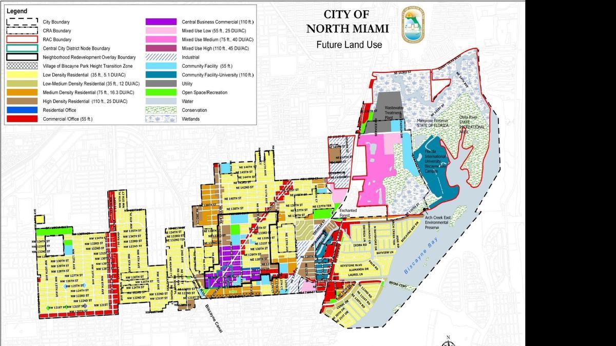 
North Miami’s future land use map from the 2007 comprehensive plan process.
