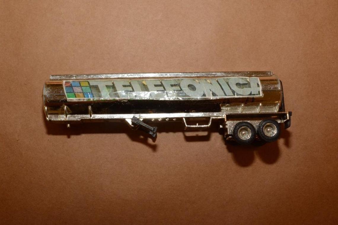 The toy truck that Arnaldo Rios was playing with and that was initially mistaken for a weapon by North Miami police officers.