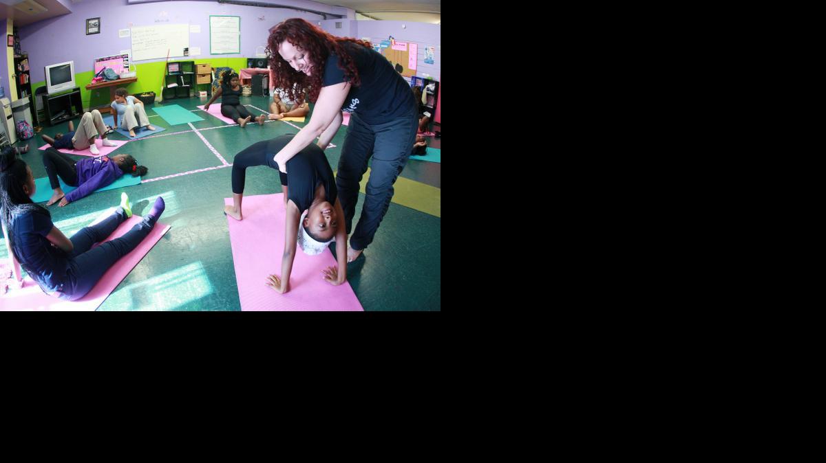 
“It is amazing to see how they look once they finish the yoga class, that special look; many of them experience this peaceful sensation for the first time,” said Jodi Weiner, executive director of Yoga Gangsters. 
