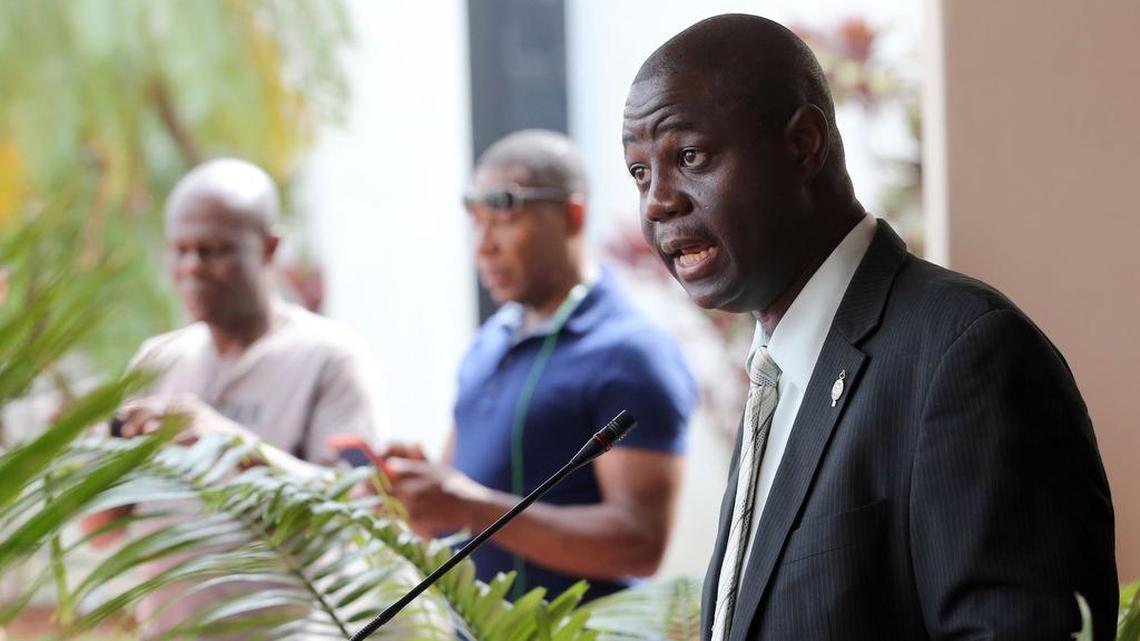 FILE - North Miami Mayor Alix Desulme had a medical emergency while on a business trip to Sierra Leone.