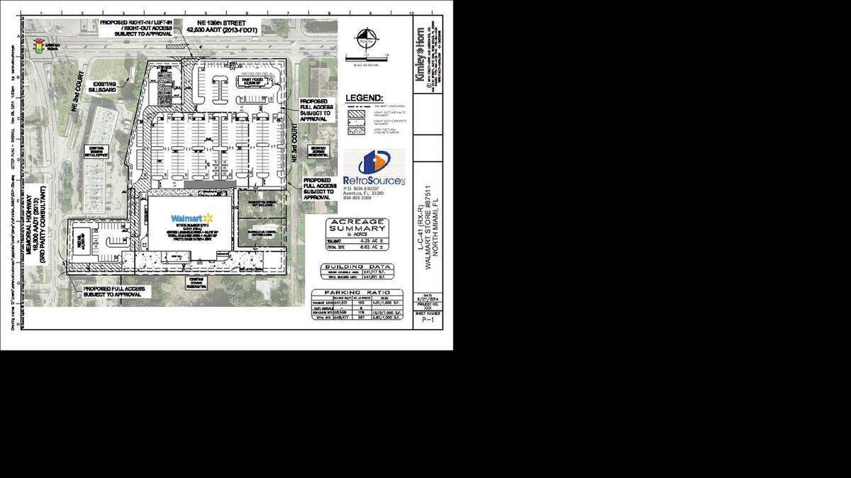 
Rendering of the proposed Walmart Neighborhood Market and space for additional development and tenants.
