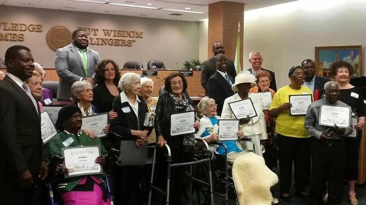 North Miami kicked off its year-long birthday celebration in February by honoring its 90-year-old residents.