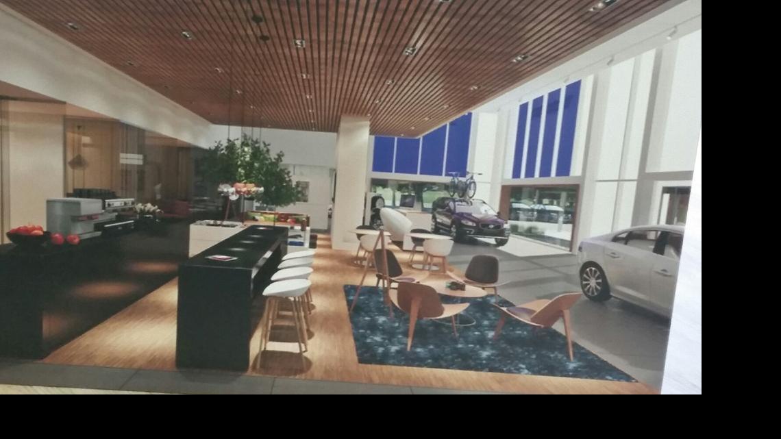 
An artist’s rendering of the interior of the proposed Volvo of North Miami showroom at 12550 Biscayne Blvd.
