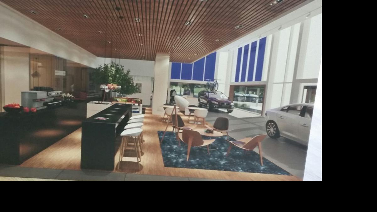 
An artist’s rendering of the interior of the proposed Volvo of North Miami showroom at 12550 Biscayne Blvd.
