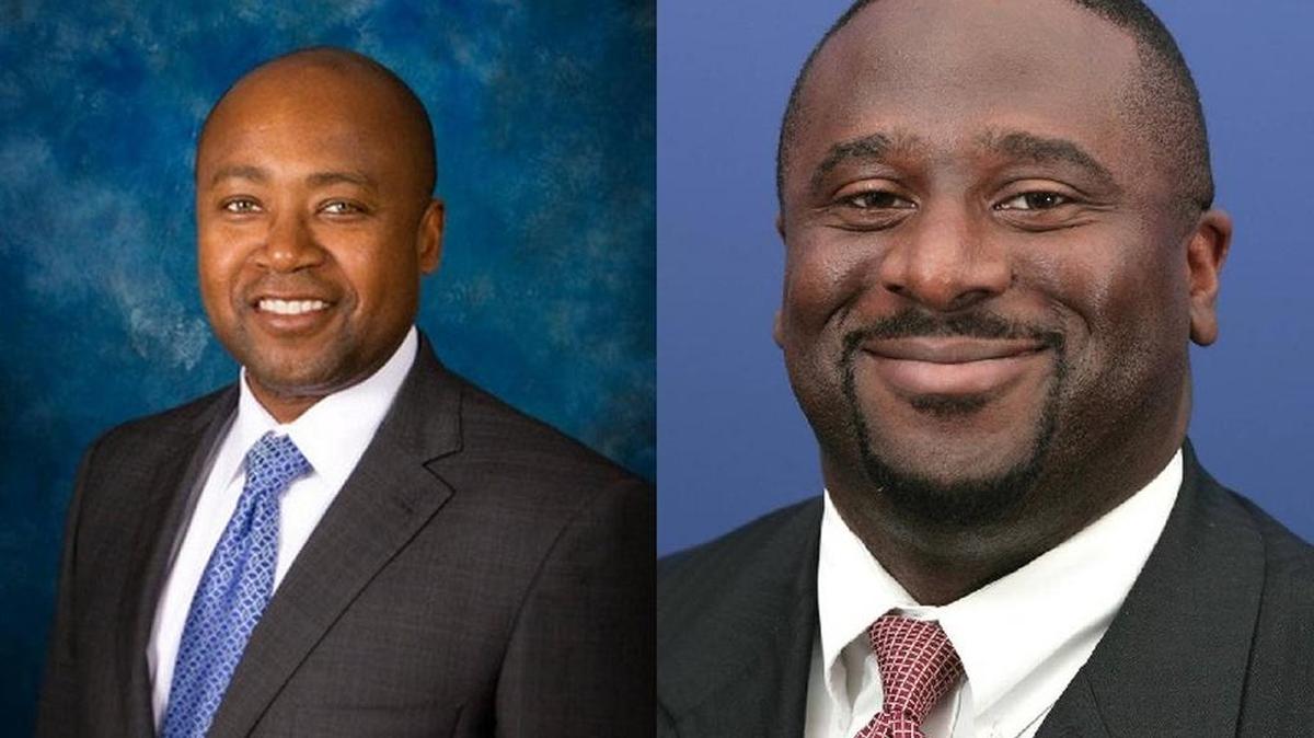 Jeff Cazeau (left) will be North Miami’s new city attorney and Larry Spring (right) will take over as city manager. The city council approved both of their contracts Tuesday night.