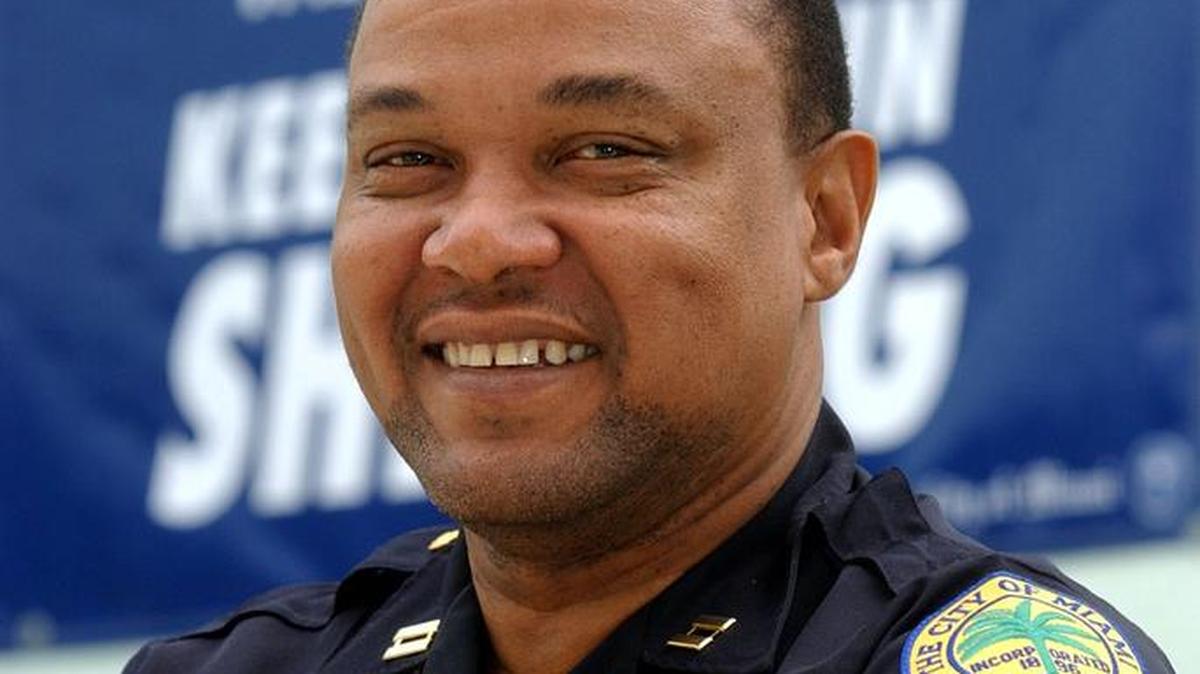 Gary Eugene photographed in 2003 right before he was promoted to commander with the Miami police department. Eugene has been appointed interim North Miami police chief.