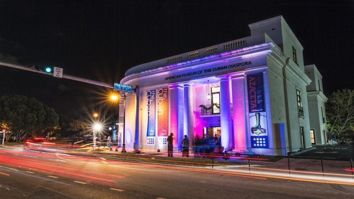 The entrance to the new American Museum of the Cuban Diaspora, or The Cuban for short, on Coral Way in Miami.