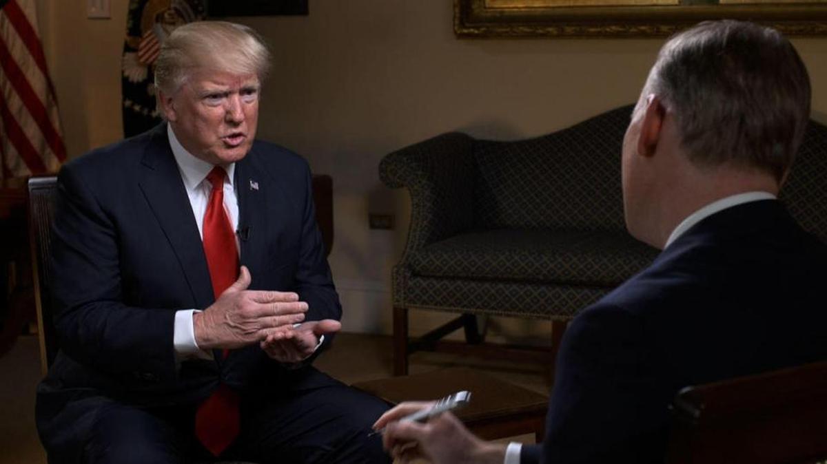 President Donald Trump was interviewed on CBS’s Face the Nation on April 30.